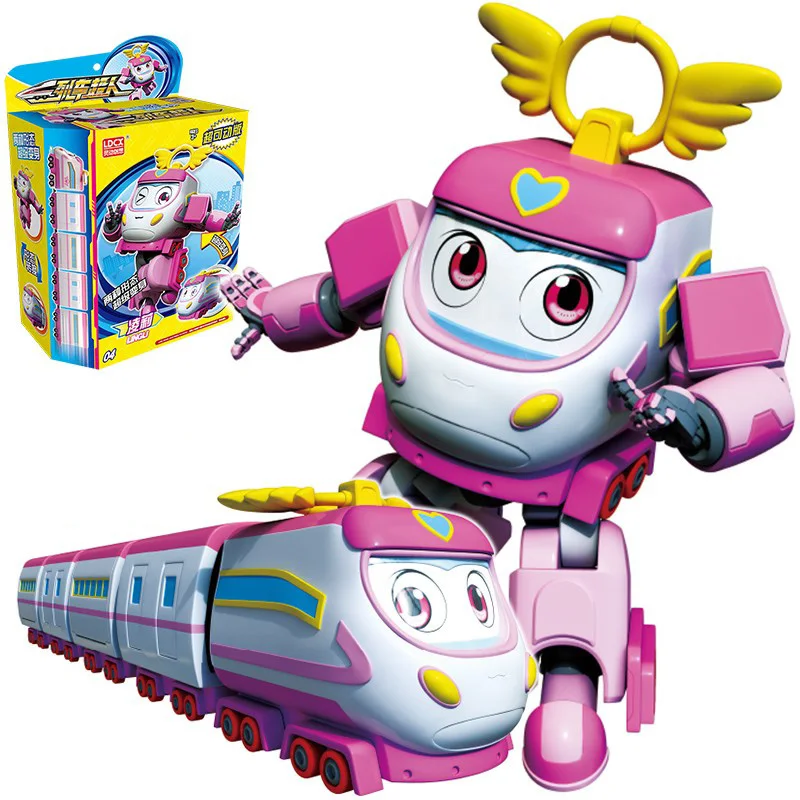 ABS Big China High Speed Railway Super Train Robot Transformation Toy Deformation Car Action Figure CHSR Toys for Kids Gift