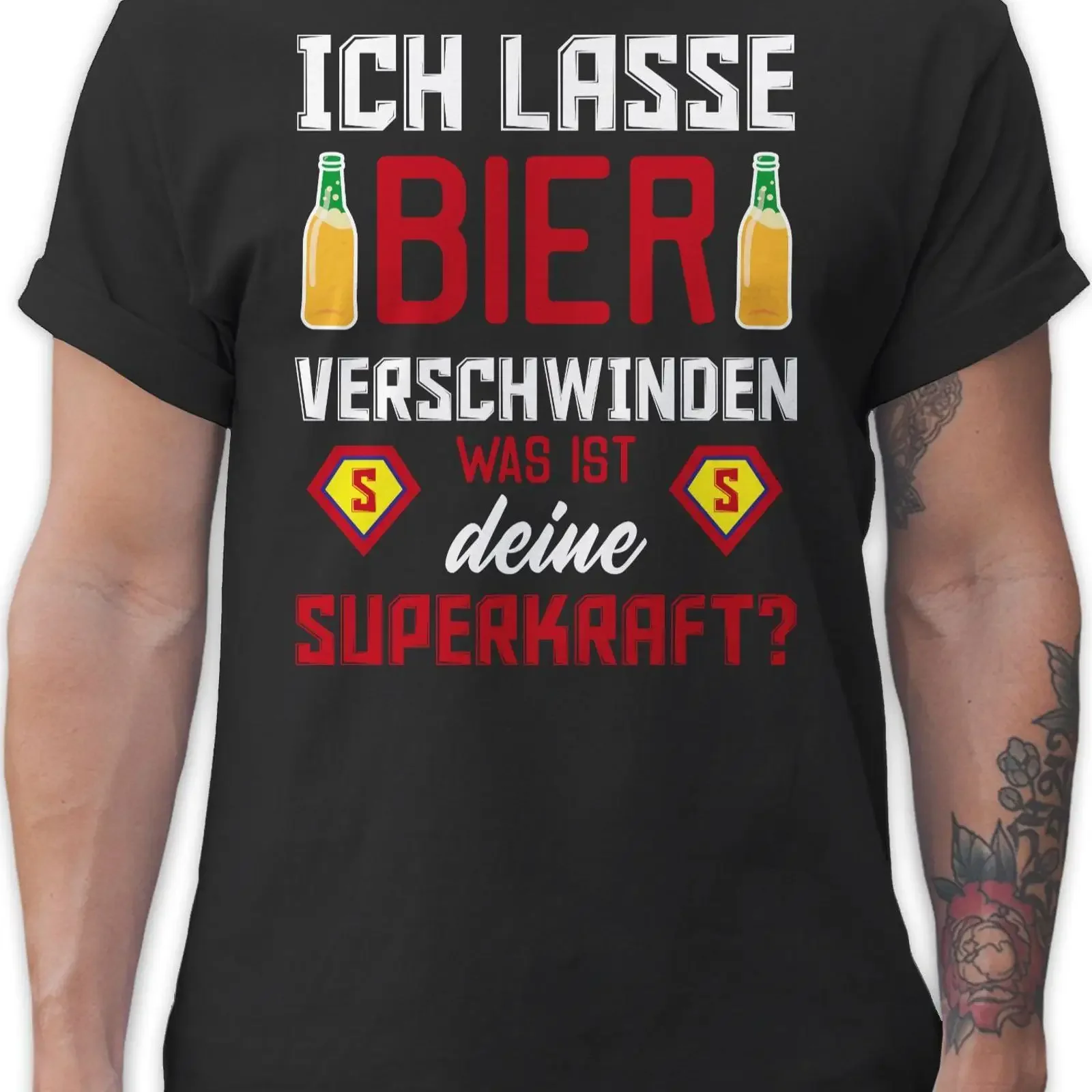 T Shirtracer Shirt I make beer disappear what's your superpower Party Alcohol Men vintage Washed Unisex Stretched Breathable