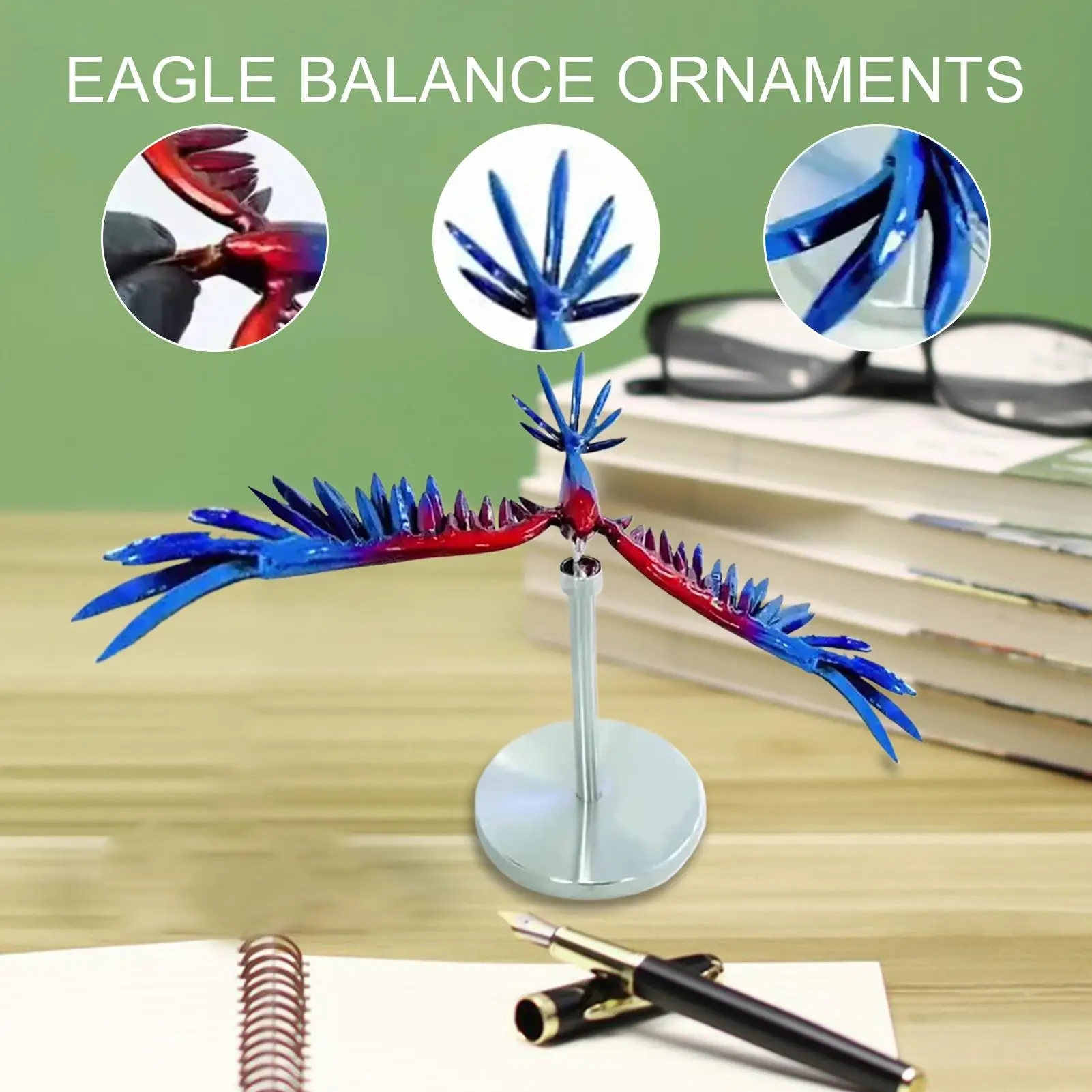 Estatuas de águila para equilibrio exterior, escultura de Metal, adorno de pájaro volador, decoración para jardín, hogar, fiesta, estante, césped decorativo