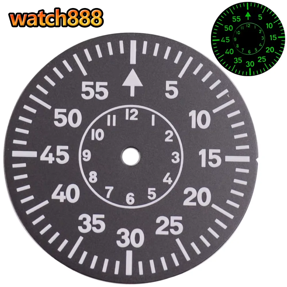 29 مللي متر أزرق/أبيض/أصفر/أسود ساعة الطلب الأخضر مضيئة صالح NH35 NH36 ETA2836 2824 PT5000 ST2130 ميوتا 8205 8215 أجزاء الحركة #4