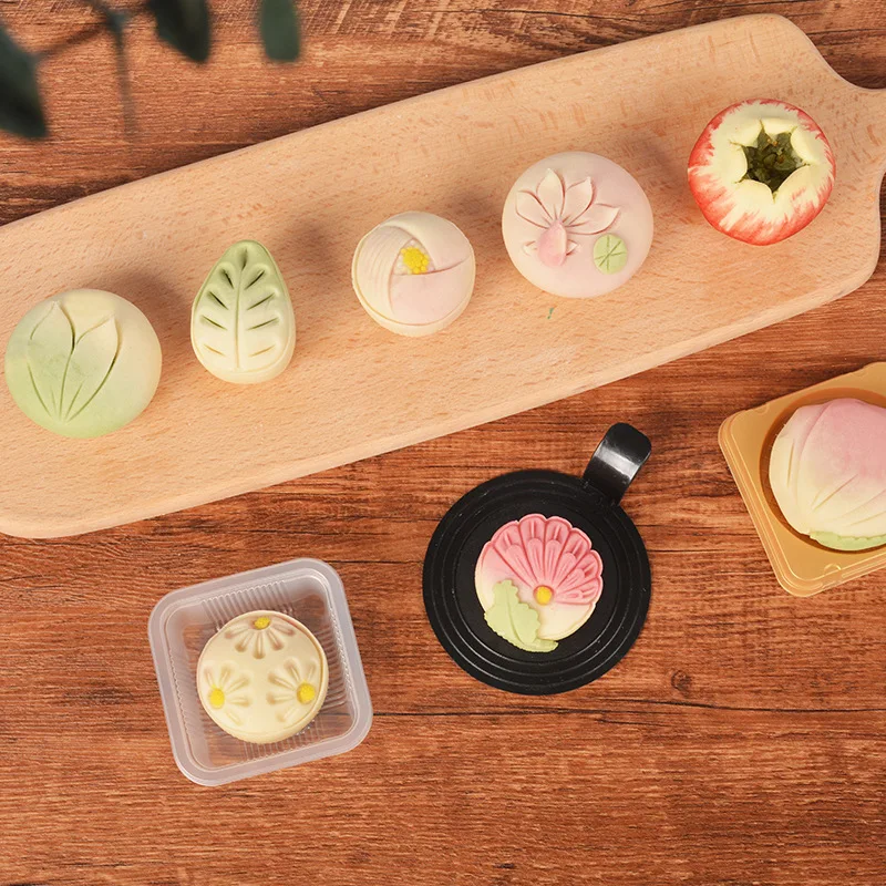 Qixin and confectionery pastry household silicone mold DIY pomegranate lotus green leaf daisy mung bean cake abrasive