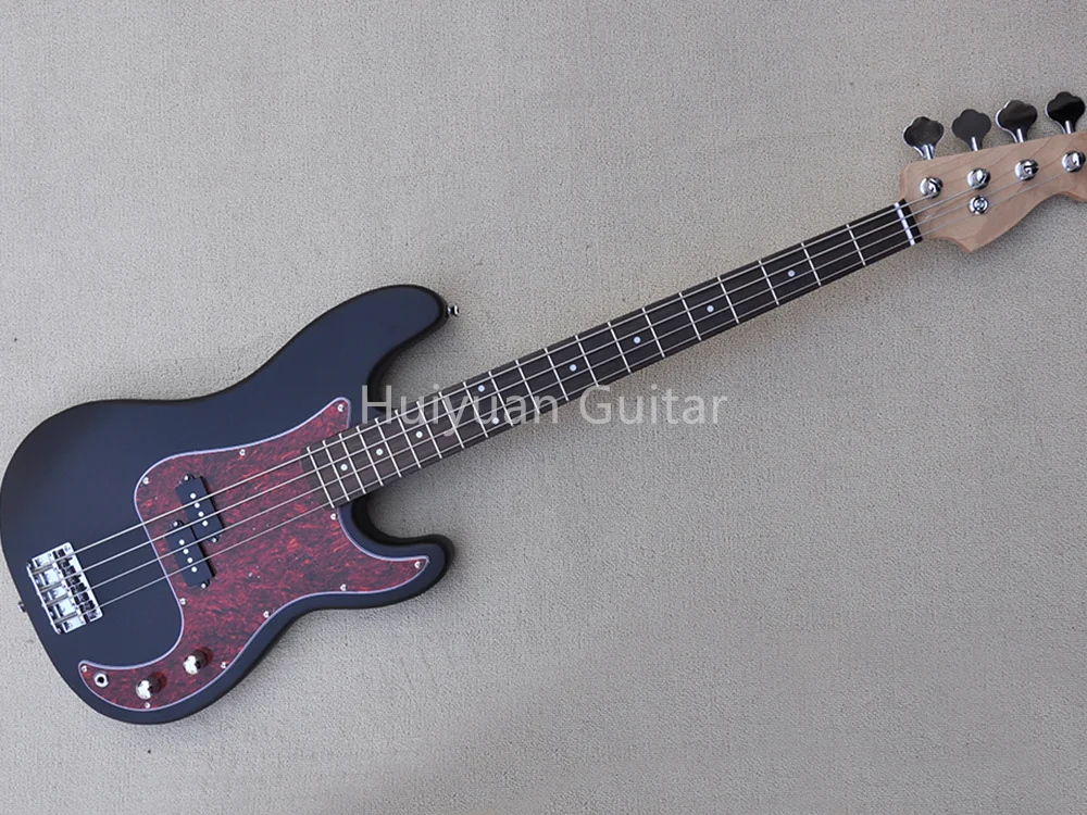 

4 Strings Black Electric P Bass Guitar with Rosewood Fretboard,20 Frets.Customizable