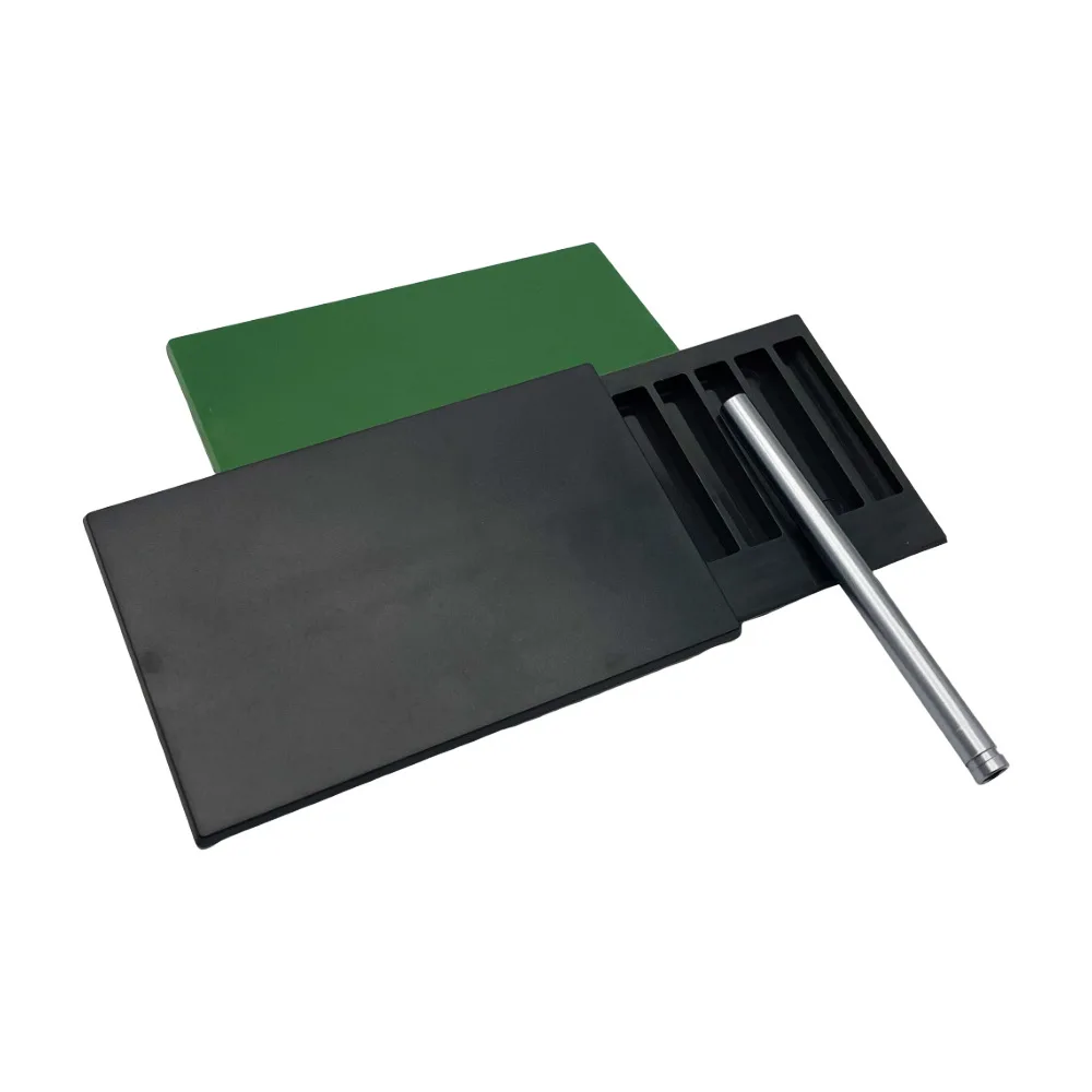 حاوية السعوط البلاستيكية ذات 8 مقصورات مع غطاء عريض في صندوق تخزين محمول بحجم الجيب من قش الألومنيوم ملحقات مجموعة السعوط