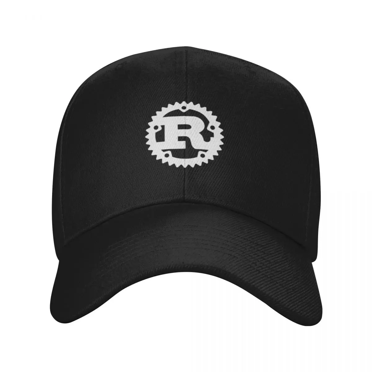 Fashion Rust Programming Language Logo White And Dark Classic T Shirt baseball cap Foldable Men Hat
