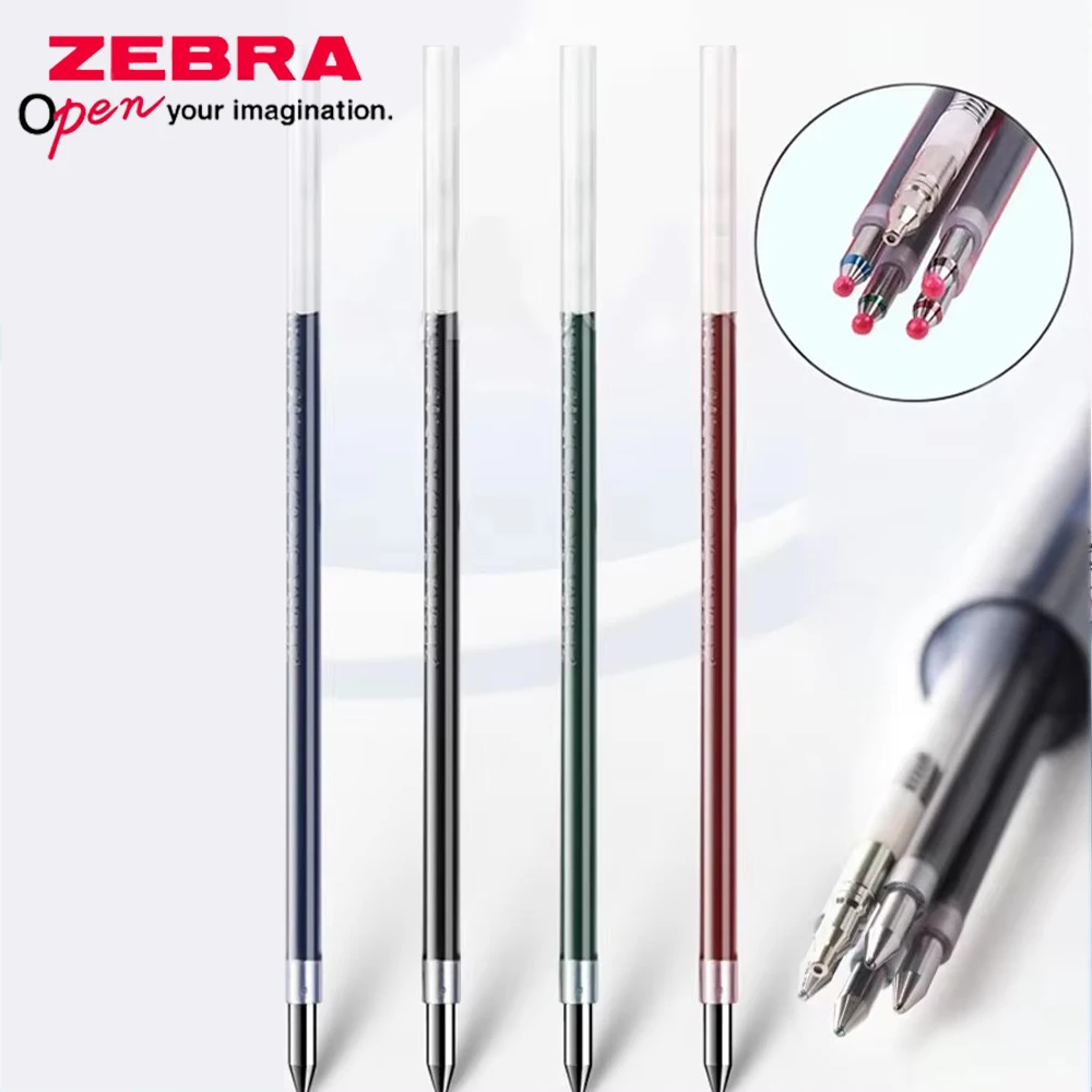 

10 шт. японских сменных стержней для шариковых ручек ZEBRA SK-0.7, многофункциональные четырехцветные гелевые стержни для ручек B4SA1/B4A3/B4SA3, канцелярские товары
