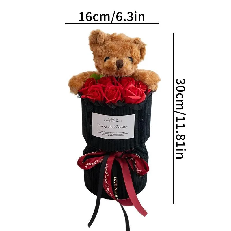 1PCS Neue Mini Nette Rose Bouquet Puppe Spielzeug Künstliche Blumen Valentinstag Rose Bouquet Hochzeit Geburtstag Erwachsene Kind geschenke