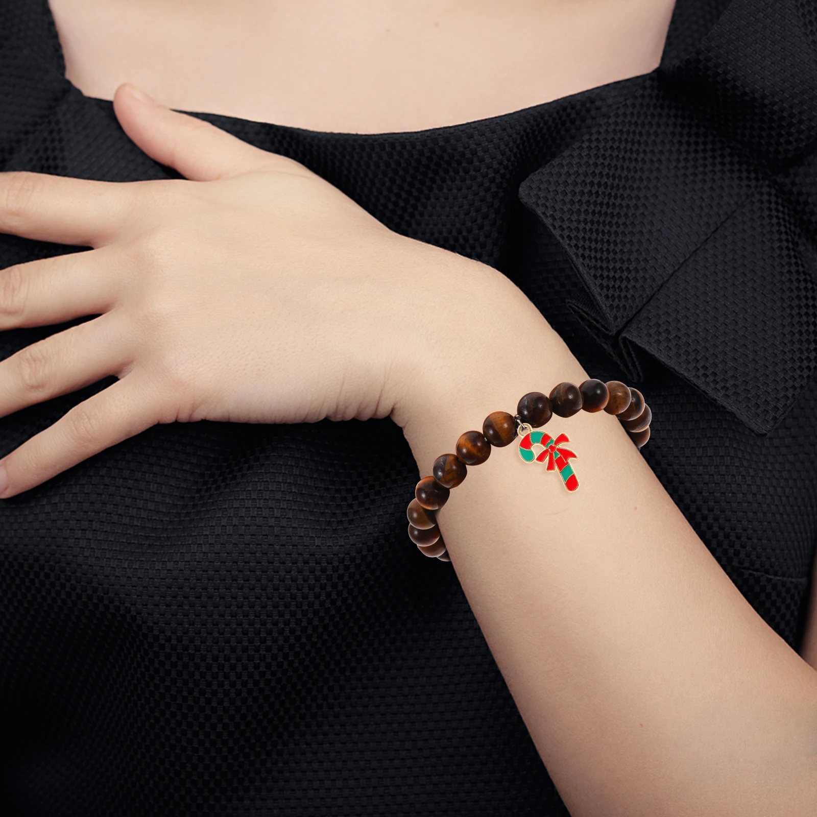 

10 Pcs Christmas Cane Pendant Charms Red Alloy Jewelry Making Earring Bracelet Necklace Accessories Bulk Xmas for Craft