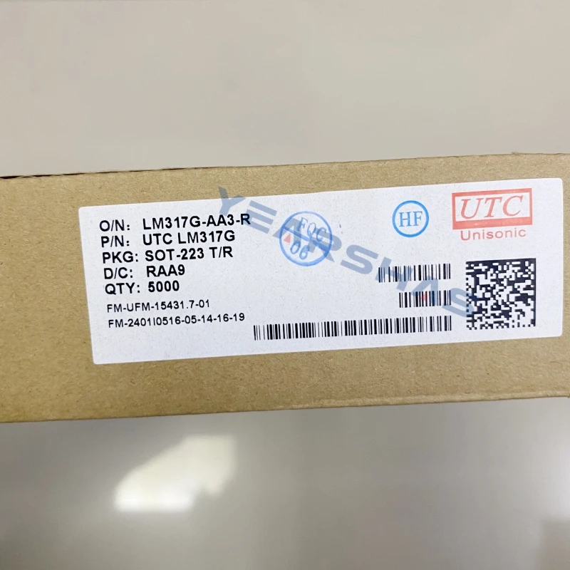 LM317G-AA3 5PCS/LOT New and Original   SOT-223 LM317G LM317G-AA3-R Three-Terminal Adjustable Voltage Stabilization