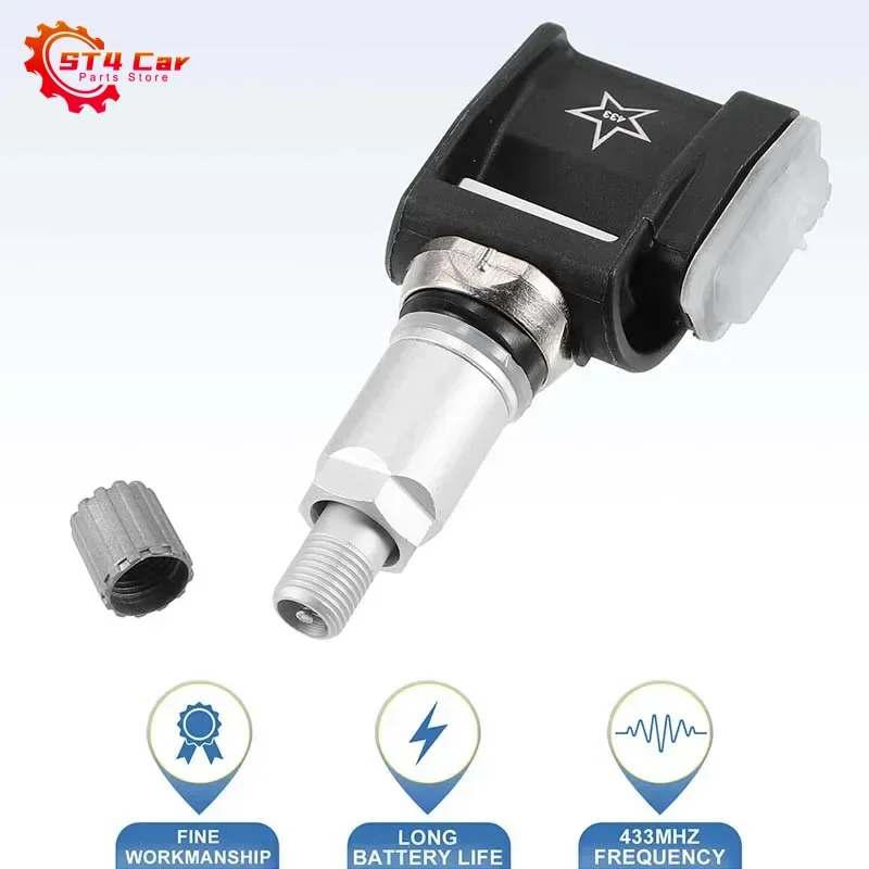 4 pezzi/1 pezzo A 0009052102   Sensore di pressione pneumatici 433MHZ TPMS per Mercedes-Benz Classe E W213 2016-2023