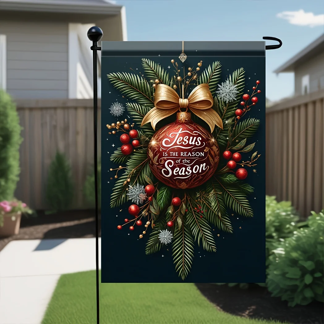 1-Pack Seasonal Polyester Garden Flag - 