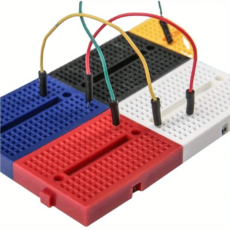 1/6pcs SYB-170 Mini Solderless Prototype 35*47mm Prototype Test Board 6 Colors ，170 Tie-points PCB Boards Set image 6
