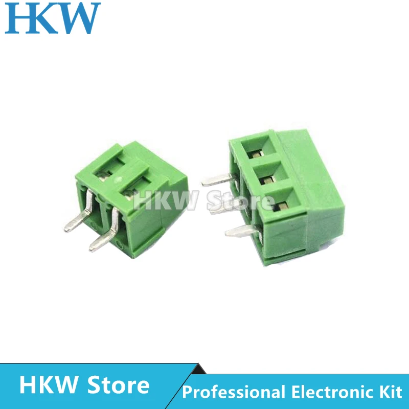 10pcs KF128 MG128 2pin 3pin 2.54mm 3.81mm 5.0mm 7.5mm Spacing Terminal Block Splice Screw Type PCB Screw Terminal Splicable