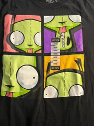 Invader ZIm T Shirt New w tags Mint 25 price Tv show animation cartoon black long or short sleeves
