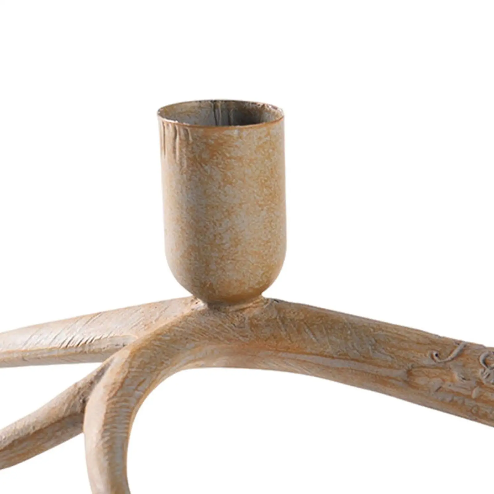 Candle Display Holder Figurine Decor Retro Container Candleholder Candlestick for Walkway Shelf Wedding Farmhouse