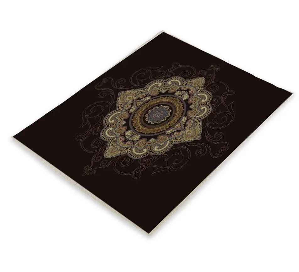 Scandinavian Decor Cup Pad American Placemats Rococo Style Golden Elements Coasters Mats Serviette De Table Tissu