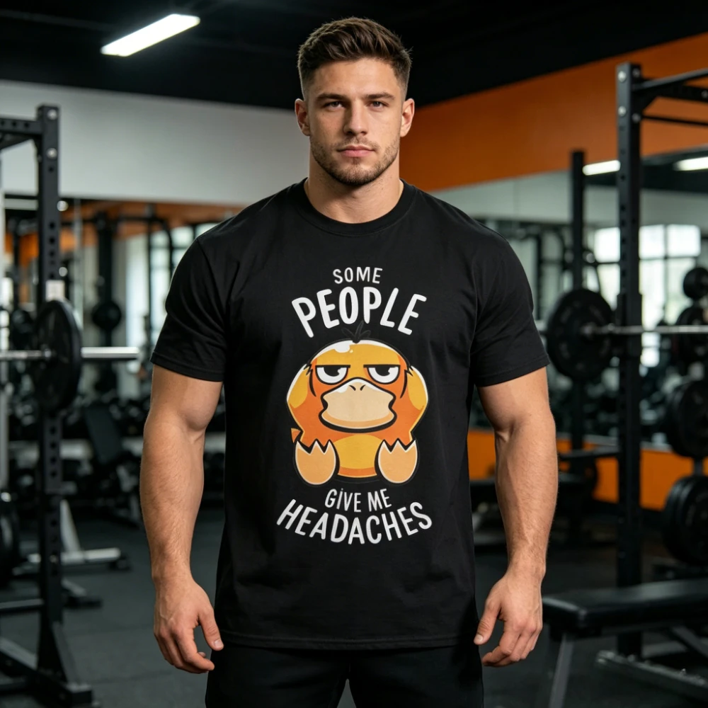 2026 Hot Sale Pokemon Psyduck T Shirt Anime Cartoon Tee Men Women Casual Short Sleeve Summer Top High-quality Trendy Sports Tees