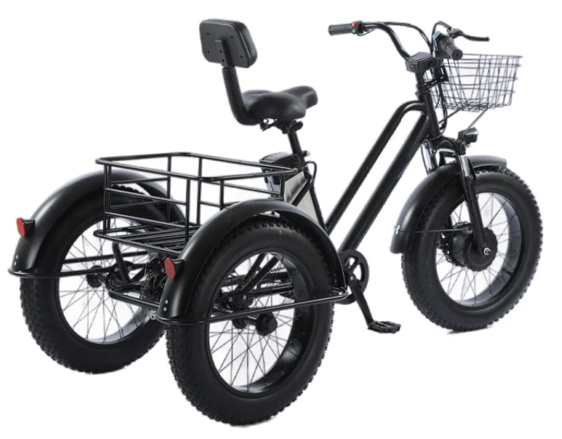20-Zoll-Elektro-Dreirad mit fettem Reifen und Pedalunterstützung für Erwachsene, 48 V, 500 W, 12 Ah, leistungsstarkes Elektrofahrrad für Männer, abnehmbare Lithiumbatterie – Detail 9