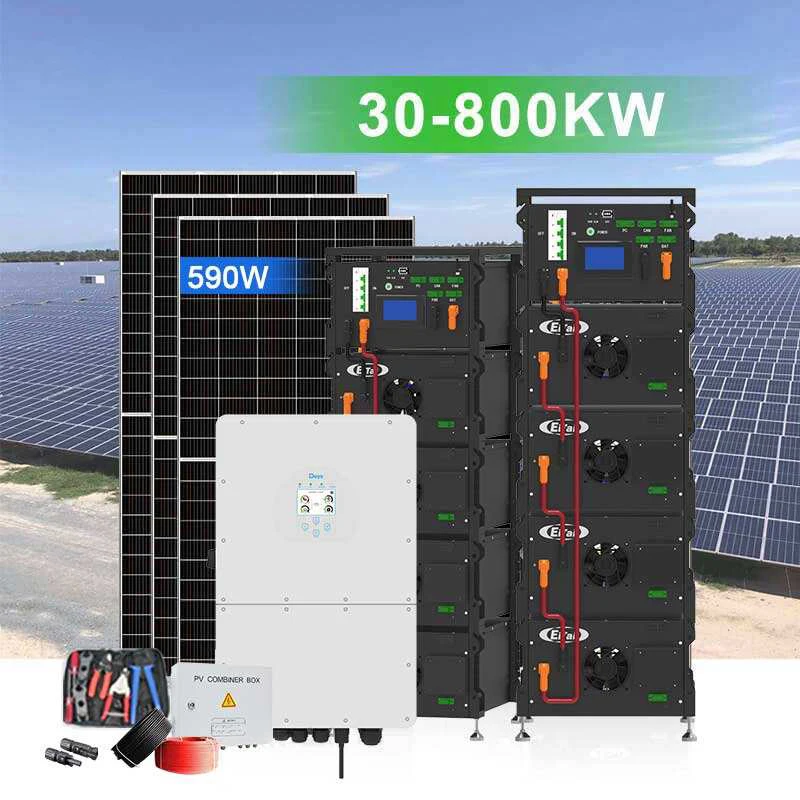 Intelligent Industrial Commercial Hybrid Solar Panels Energy 50Kw 100Kw Complete Kit Power System With Storage Set for Home