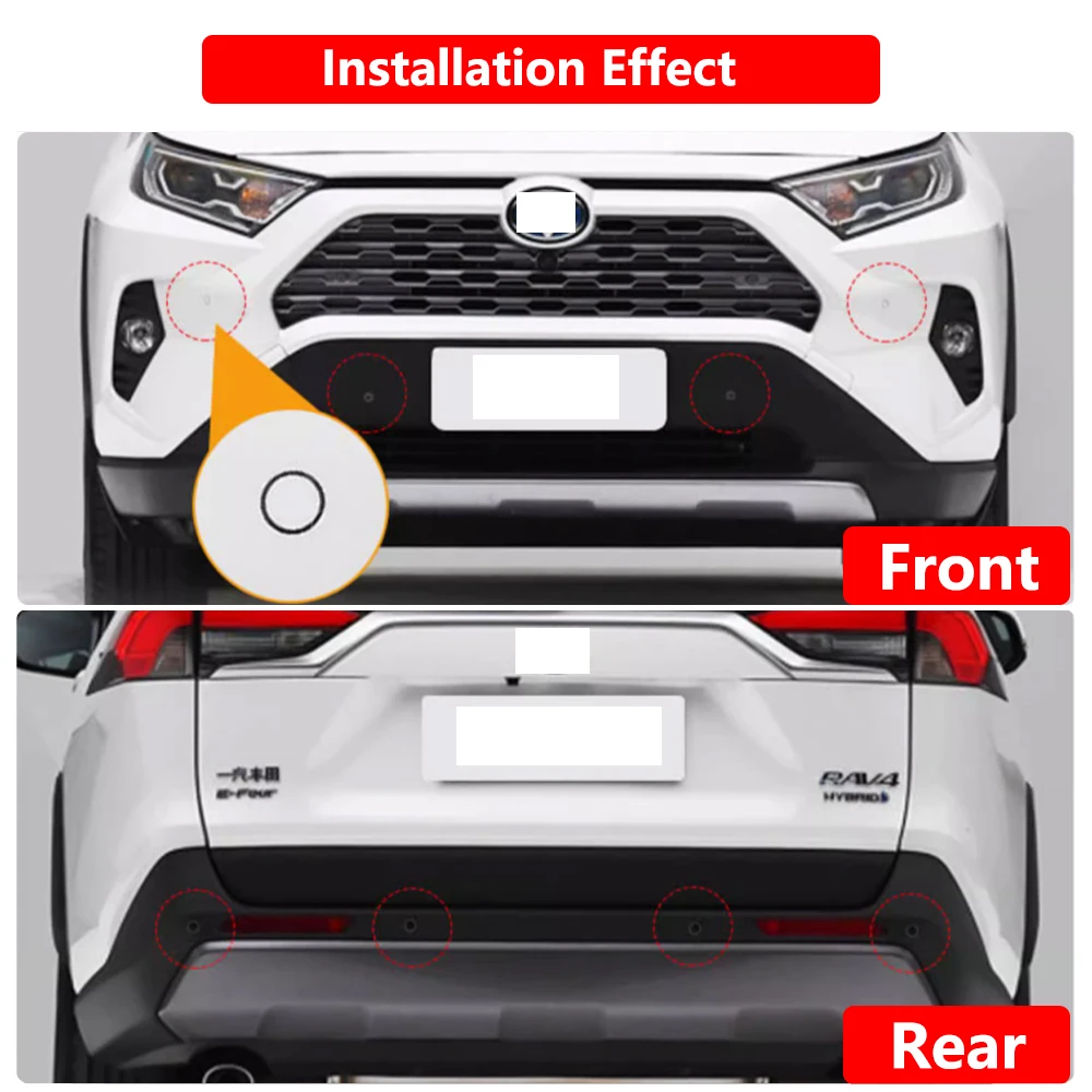 for Toyota RAV4 XA50 Suzuki Across Hybrid 2019~2025 Car Parking Sensor Front Rear Reverse Assist Reversing AID System plug＆play