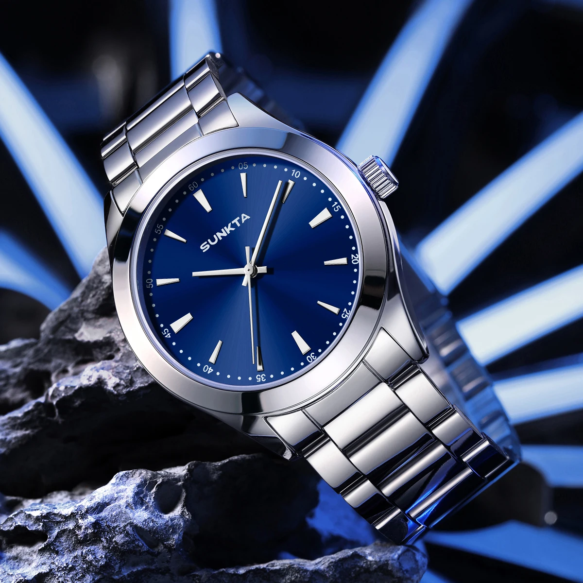 SUNKTA New Simple Men's Watches Fashion Business Men Sports Watches Quartz Waterproof Watches Gift For Men Montres Hommes+BOX