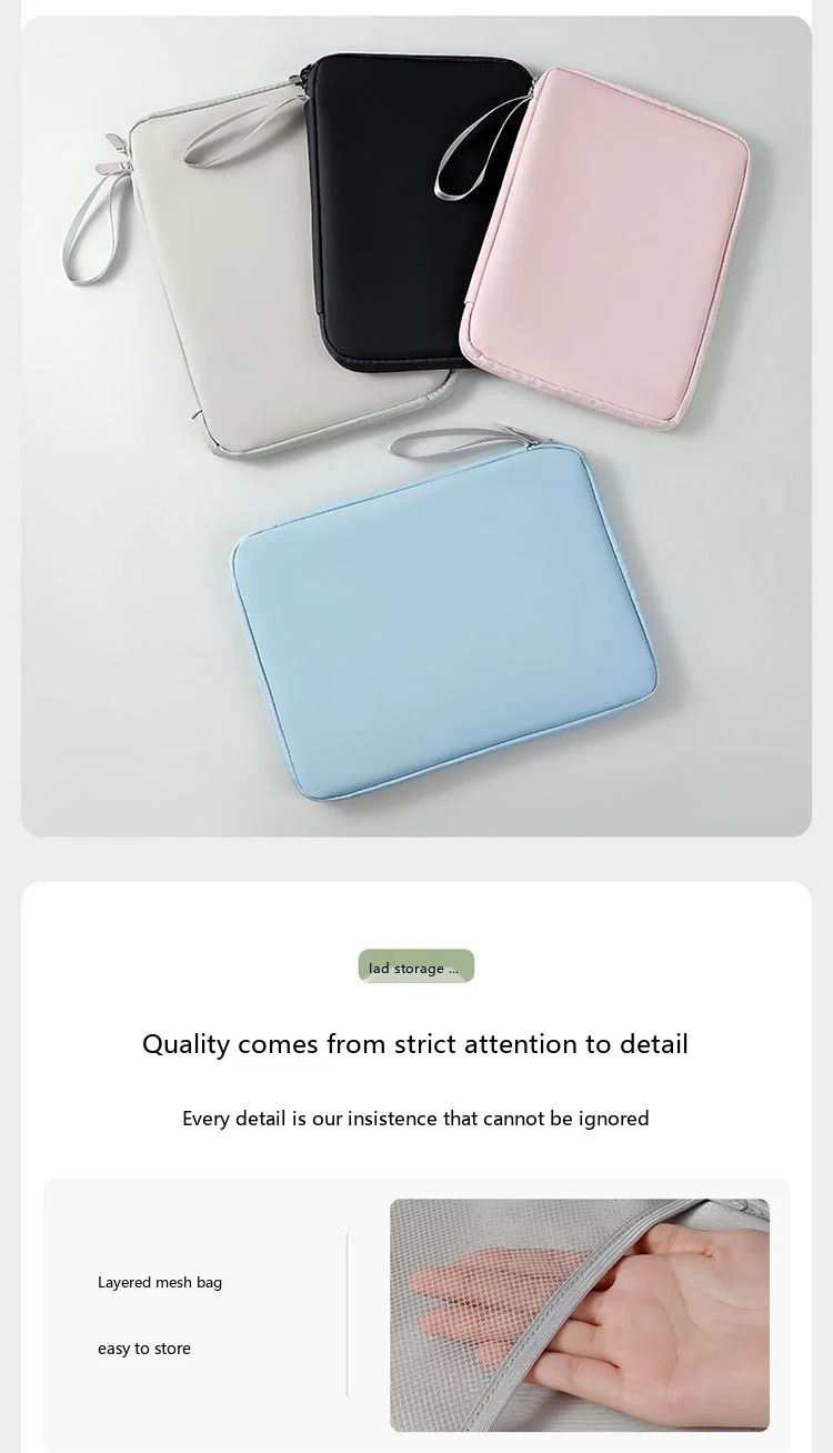 PU-Tablet-Hülle 10,9-13,3 Zoll Schutztasche für iPad mit weichem Futter – Detail 12