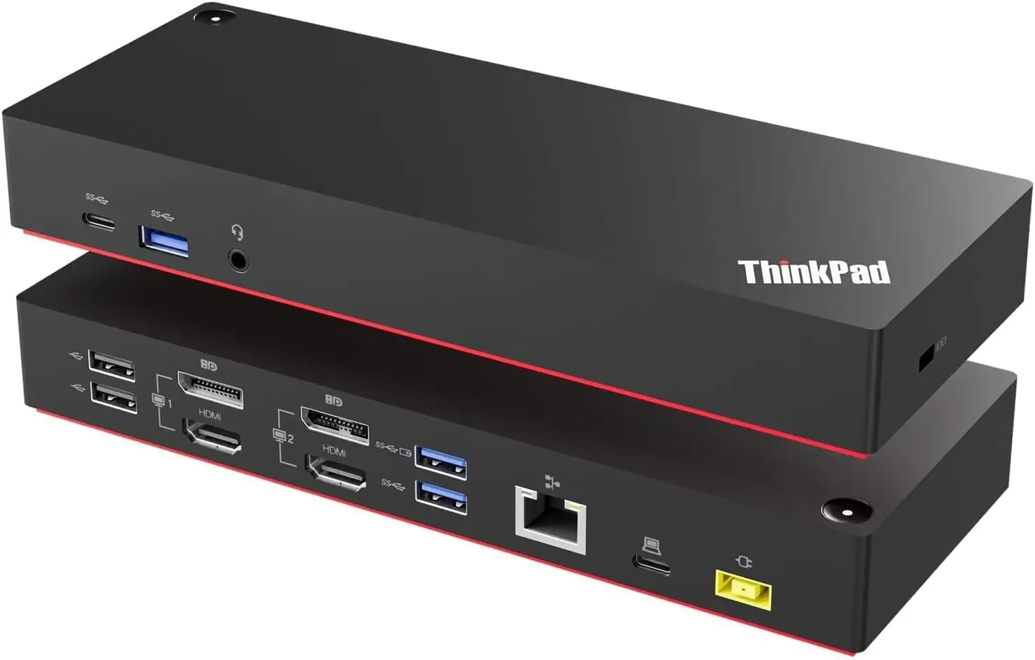 

Универсальная док-станция USB-C с поддержкой двух мониторов, включая кабели HDMI и DP для ноутбуков