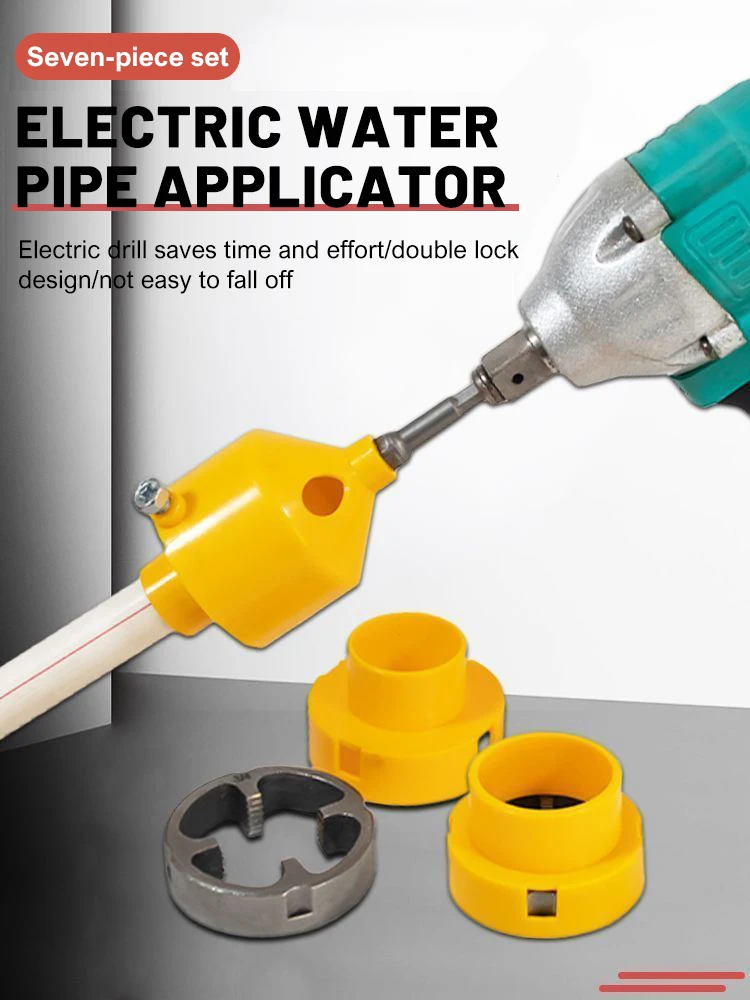 PVC Thread Maker Tool for Electric Drill Electric Drill Accessories Threading Module PVC Thread Making Tools Round Die Set