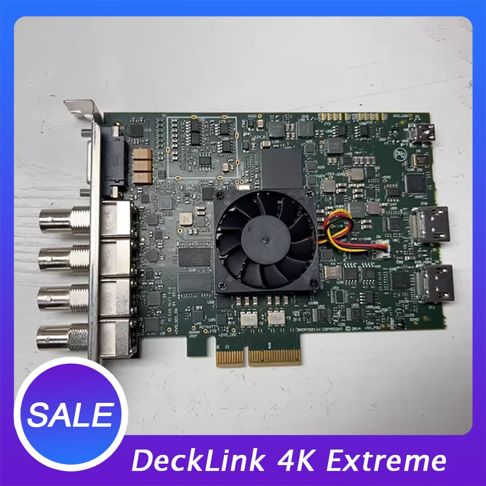 

The audio and video capture output card supports 2D and 3D DeckLink 4K Extreme