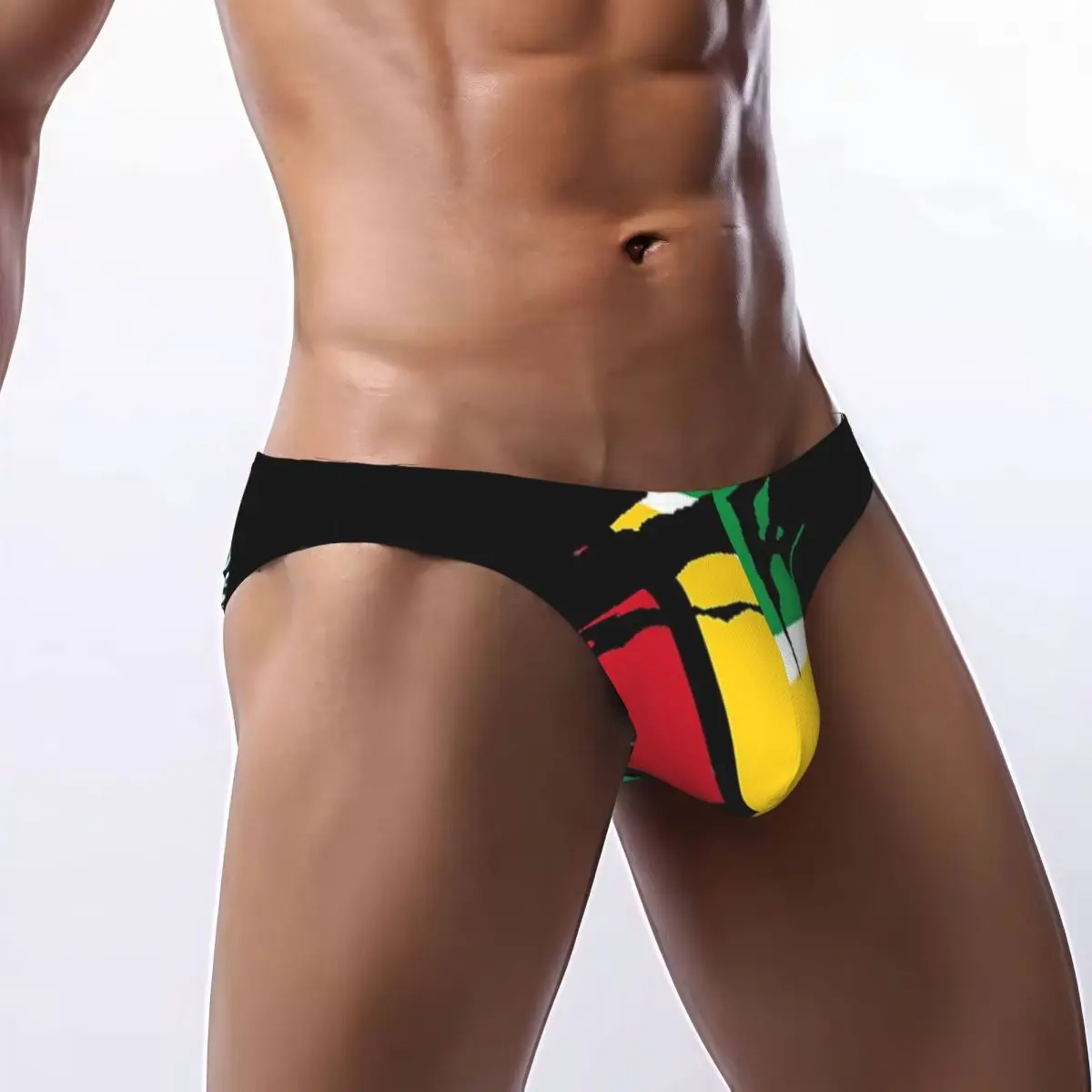 

Sexy Man's Underwear Briefs Abstract Guyana Flag Men Underpants