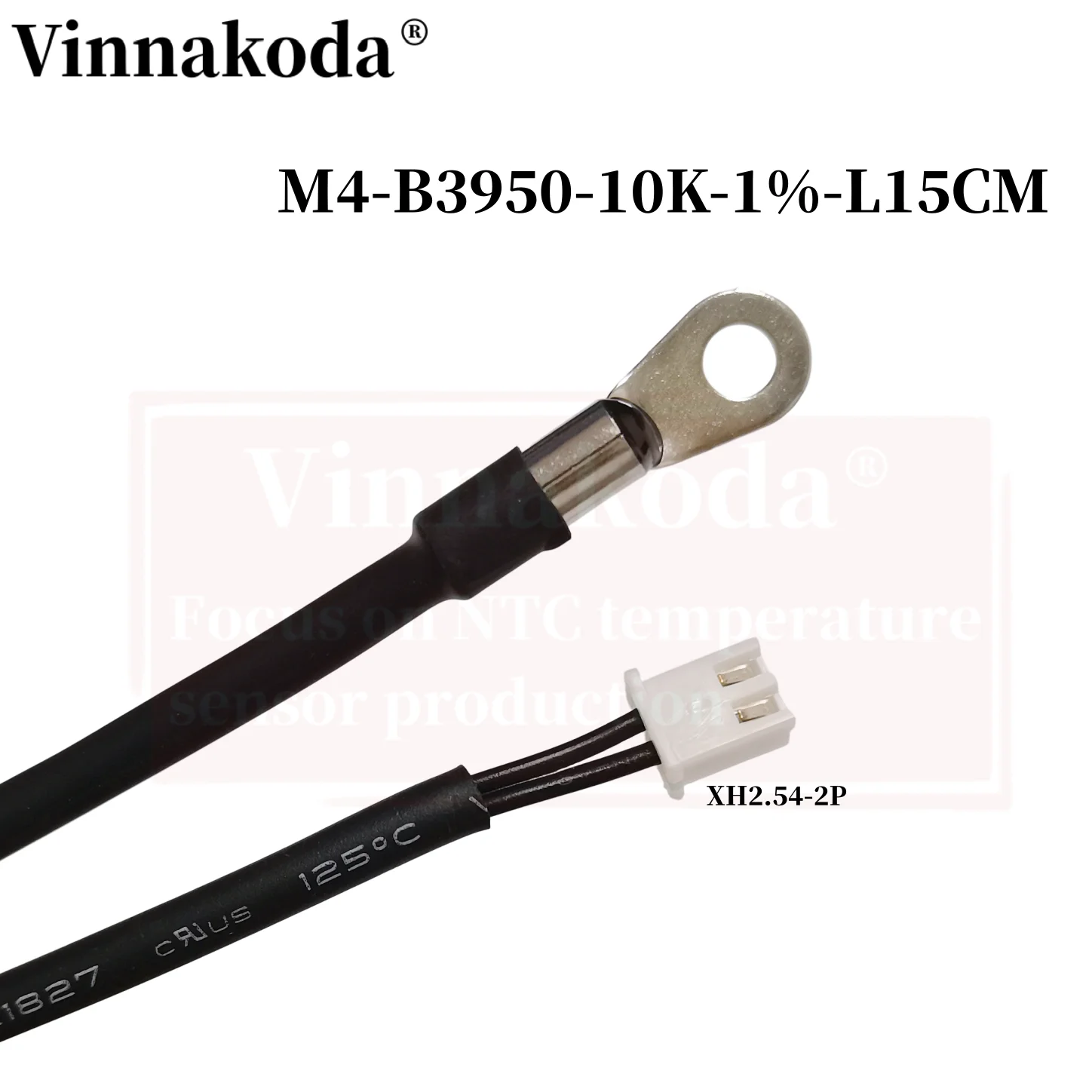 1PCS M4 surface fixed temperature probe NTC thermistor negative temperature coefficient probe B3950-10K L15CM