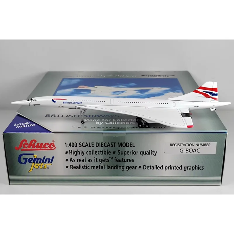Diecast 1/400 Scale British Airways Concorde G-BOAC Collection Static Display Model Decorated Model Aircraft Gift