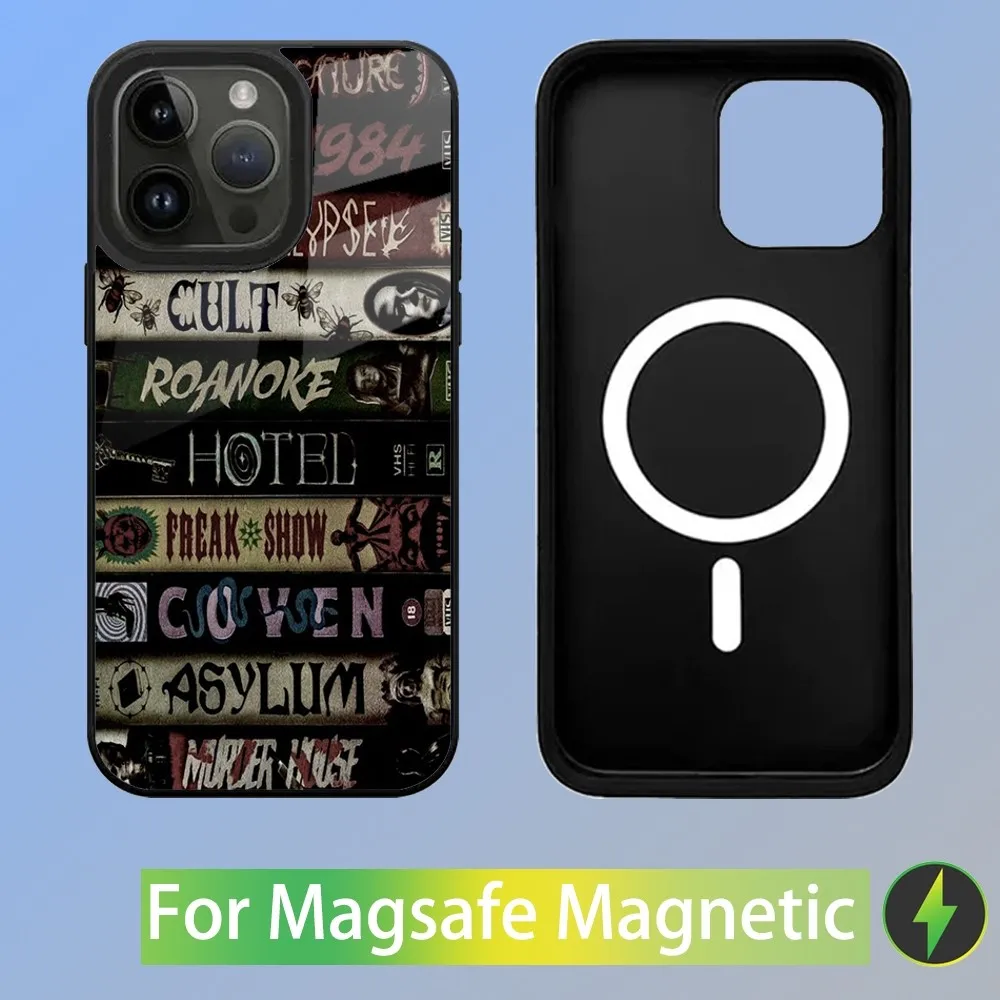 AHS American Horror Story Phone Case For iPhone 15,14,13,12,11,Plus,Pro,Max Mini Magsafe Magnetic Wireless Charging