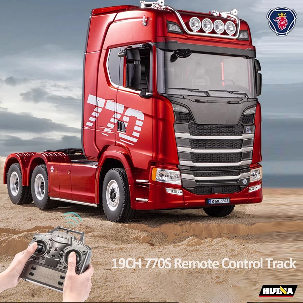 HUINA 1/18 19CH RC Truck 1501 770S Scania Legering Tractor 2.4G Afstandsbediening Techniek Trailer Truck met Licht en Geluid Speelgoed - afbeelding 2
