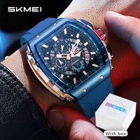 SKMEI Man Quartz Luxury Sport West Coast Stylish Large Dial Display Fashion﻿ Watches with Calendar timing Clock Waterproof