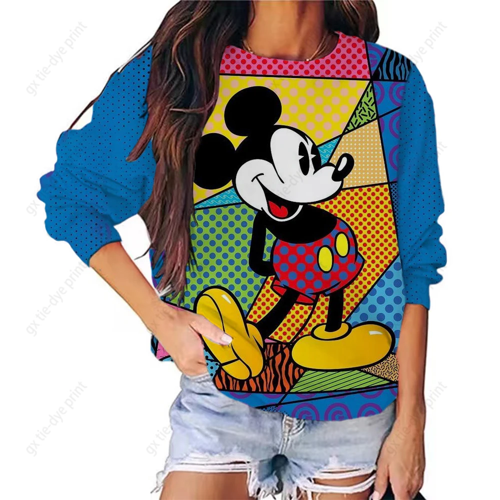 

Women's Sweatshirts Disney Mickey Mouse print Fashion Streetwear Hoodie Women Sweatshirts Fall Sport Design kawaii Hoodies