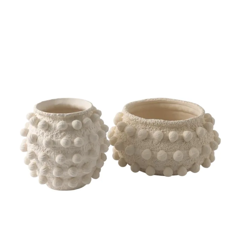 Wabi Sabi Handmade Ceramic Grape Vase Ornament