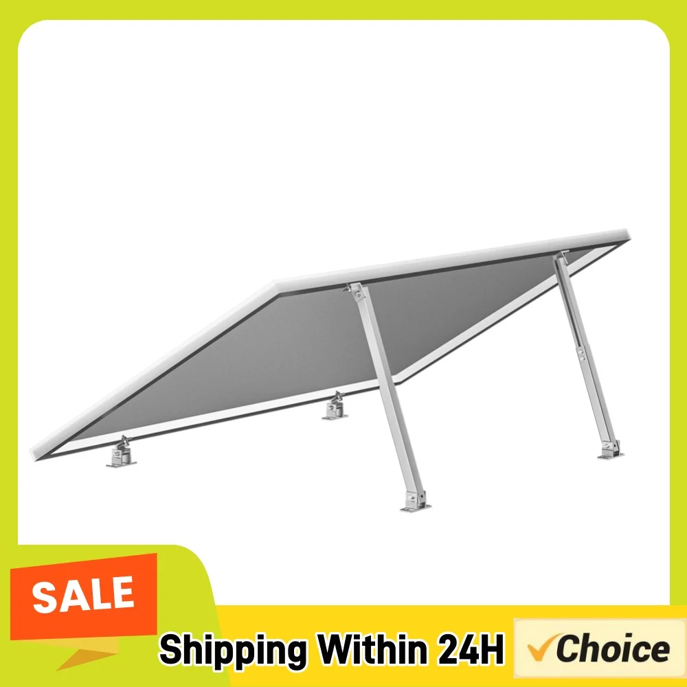 Solar Panel Foot Mount Adjustable Solar Panel Mounting Rack Aluminum Alloy Solar Panel Mounting Bracket 15-30 Degrees