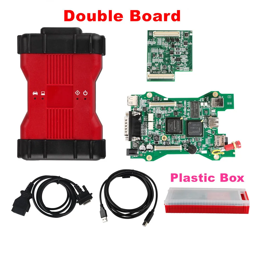 A++ Original Double PCB VCM 2 Dianostic Scanner UCDS VCM2 IDS OBD2 Diagnostic Tool V121