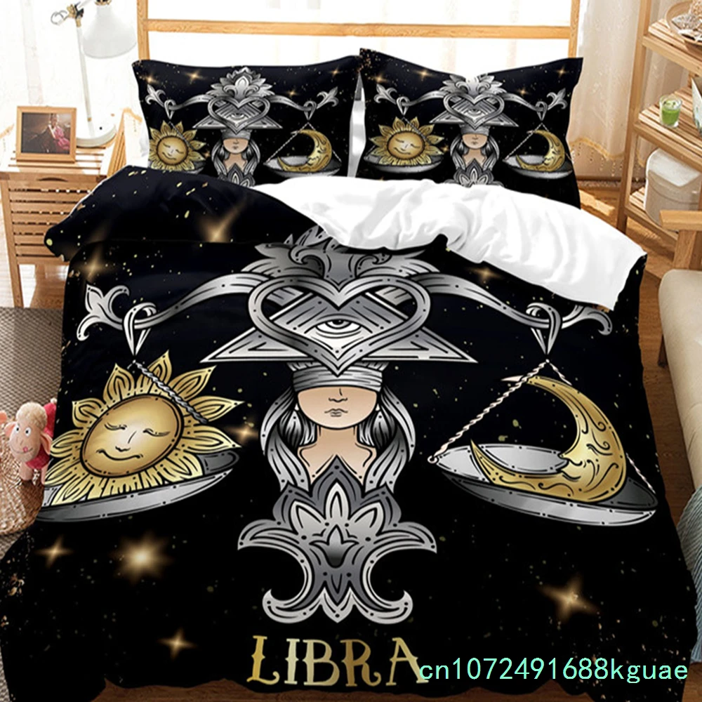 Mystery Constellations Duvet Cover Exotic Abstract Art Bedding Set Microfiber Comforter Cover King Queen For Adults Kids Bedroom