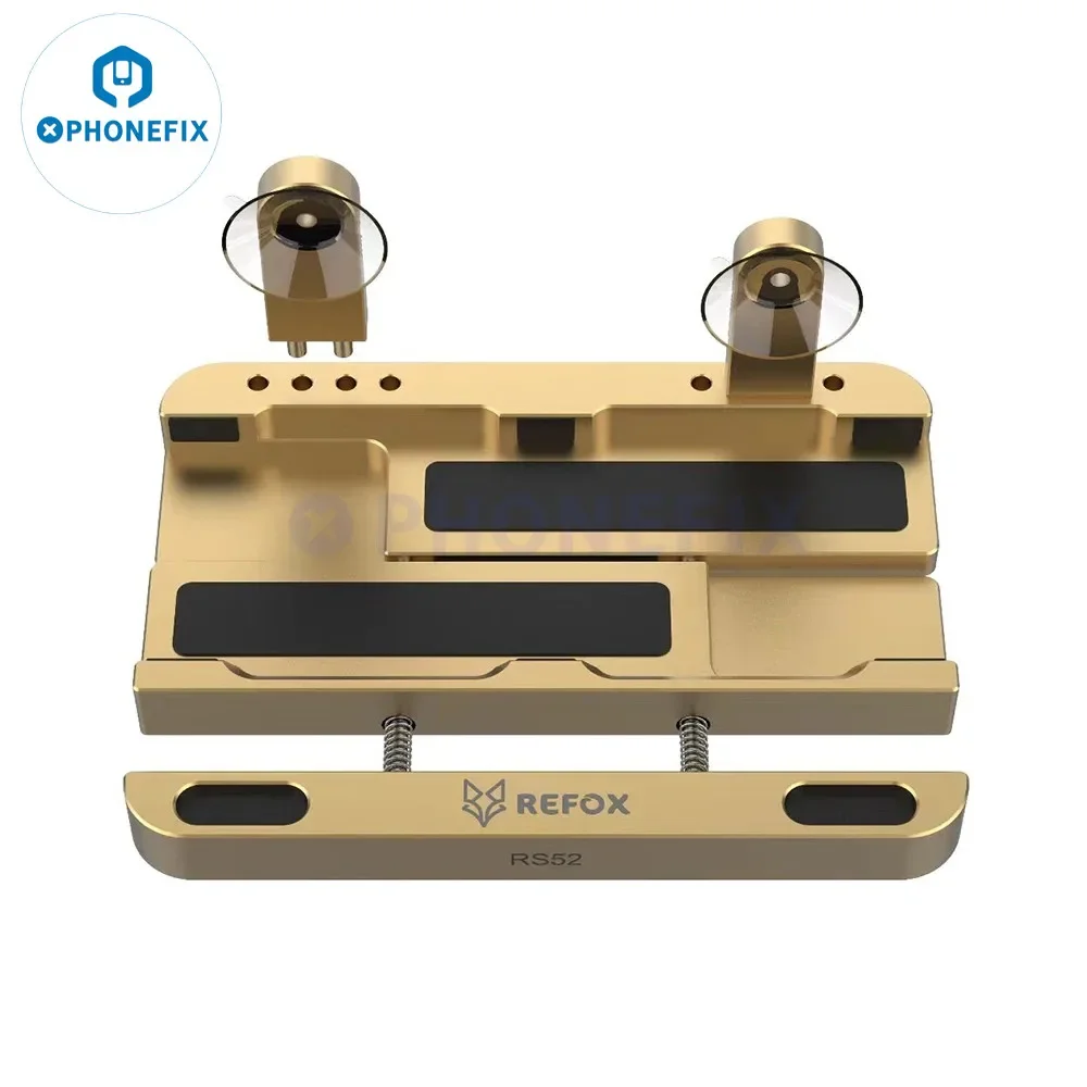 REFOX RS52 Universal Mobile Phone Screen Holder Suction Clamping Fixture For iPhone Samsung Xiaomi Back Cover Disassemble Tools