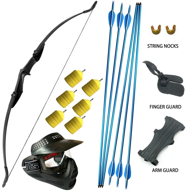 

Linkboy Archery 30lbs/40lbs Recurve Bow Cs Outdoor Game Set Hunting Bowcs Tactical Masks Game Outdoor Sports Bow