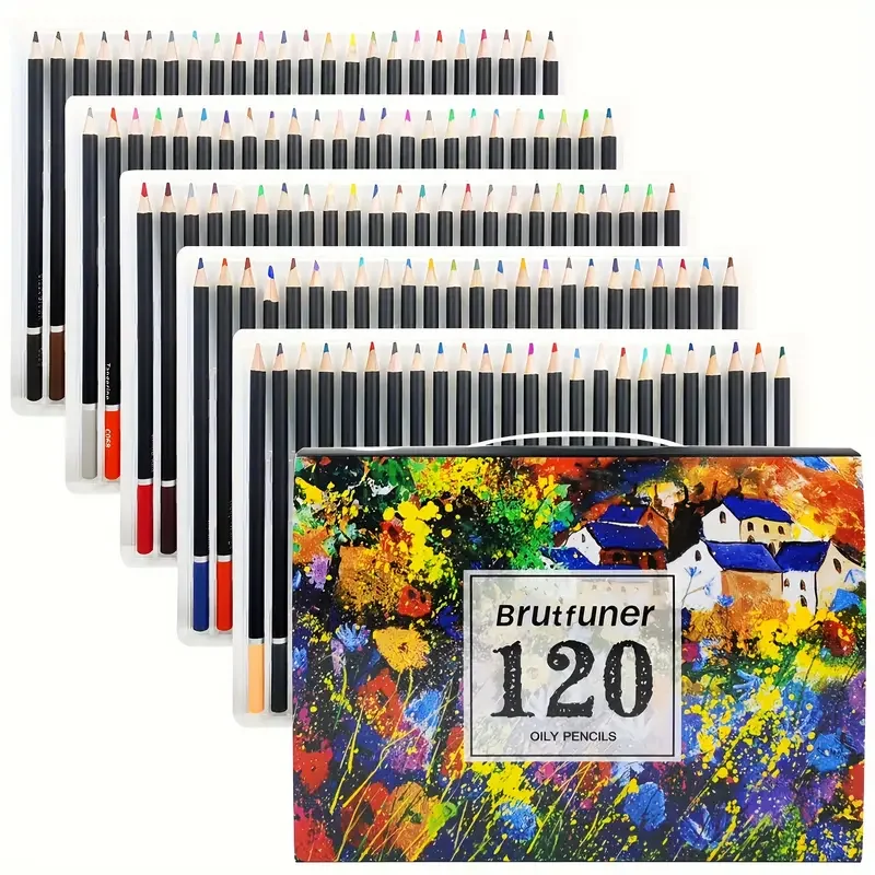 

Premium Colored Pencils,Set of 120 Colors,Artists Soft Core with Vibrant Color,Ideal for Drawing Sketching Shading