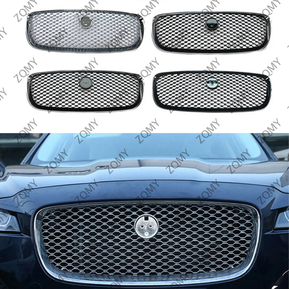 NO/LOGO Car Front Grille Upper Radiator Mesh Grill Exterior Accessories For Jaguar X761 F-Pace 2016 2017 2018 2019 2020