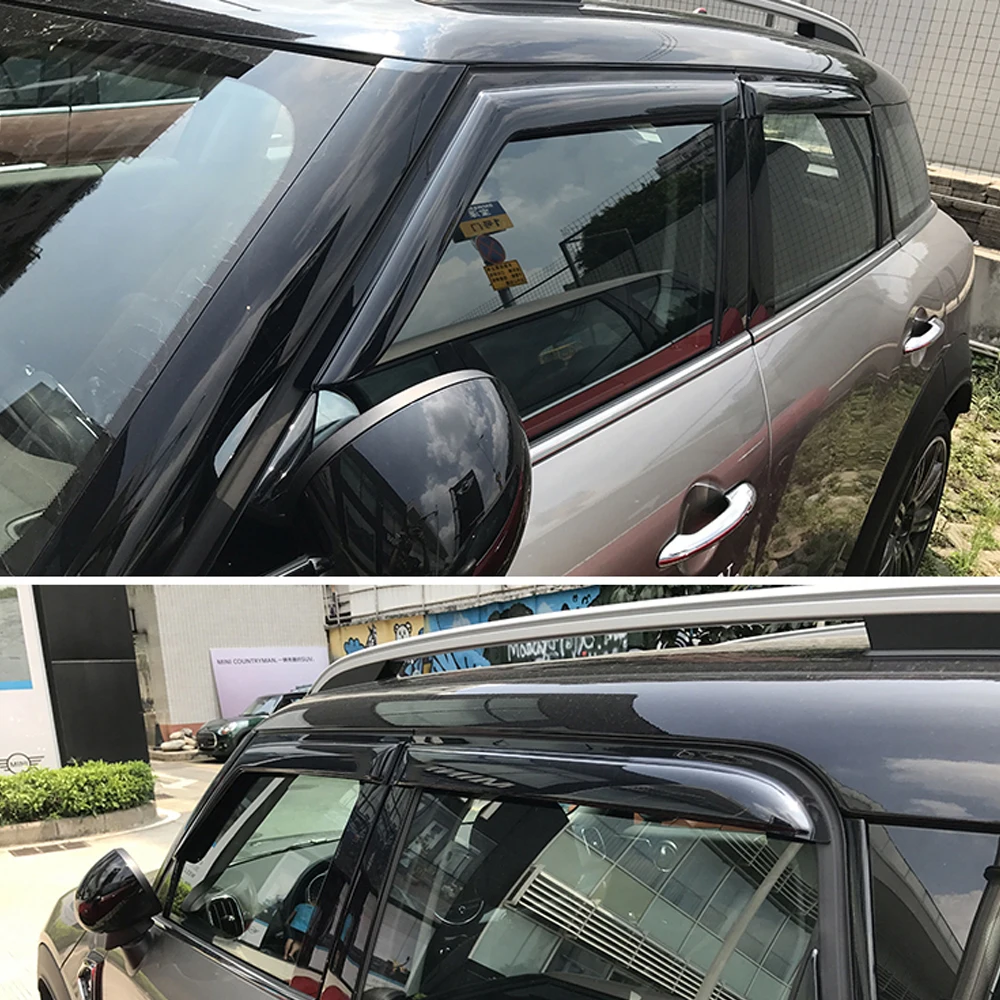 Union Jack Car Side Window Visor Sun Rain Guard Shade Shield Shelter For Mini Cooper S F55 F54 F60 R55 R56 R60 Car Accessories