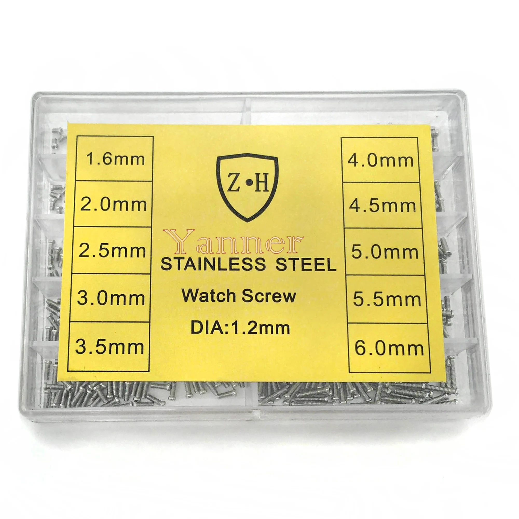 Diameter 1.2mm Stainless Steel Assorted Screws Watch Tools For Repairs Watch 10 Sizes Watch Repair Tool Kit