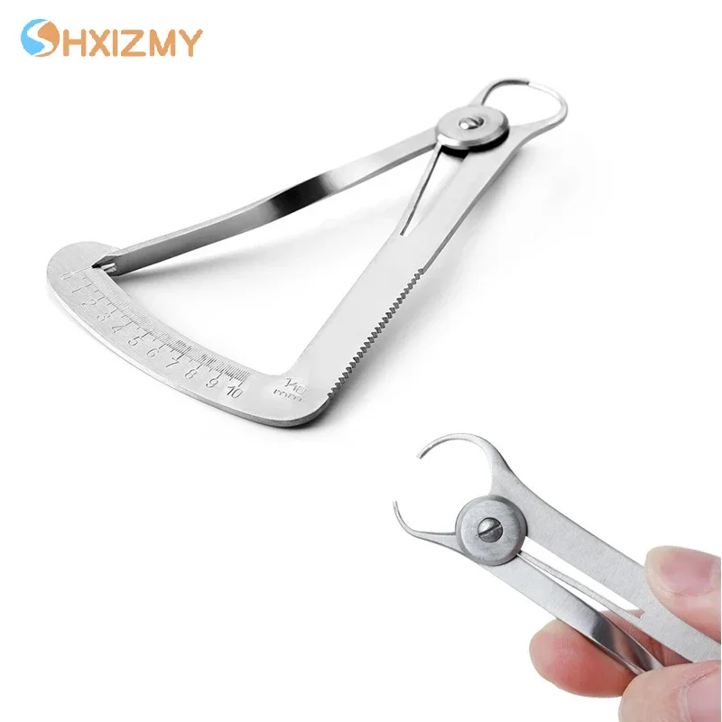

1PCS Stainless Steel Measuring 0-10mm Dentistry Surgical Instruments Tools Dental Orthodontic Caliper Ruler For Wax Crown Gauge