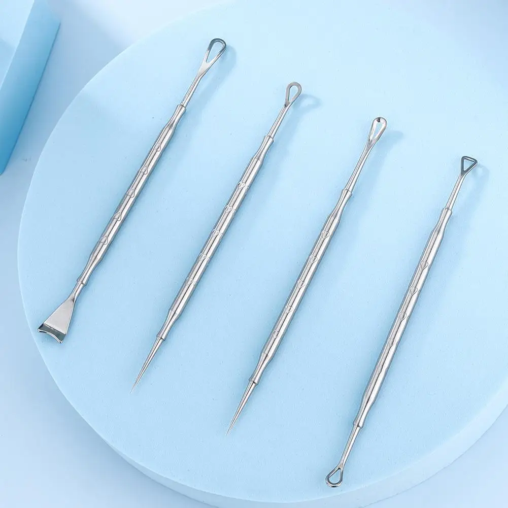 Blackhead Remover Pimple Popper Tool Acne Needle Removing Treatment Comedone Whitehead Popping Zit Nose Face Blemish Extractor