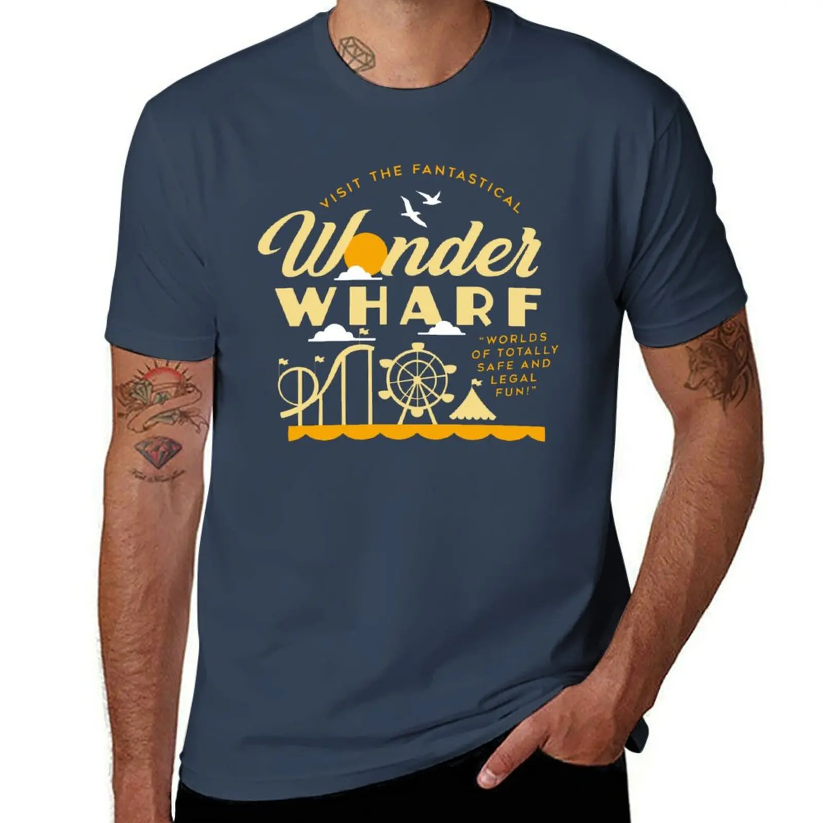 

Retro Wharf Wonder T-Shirt Christmas Casual Tee Shirt