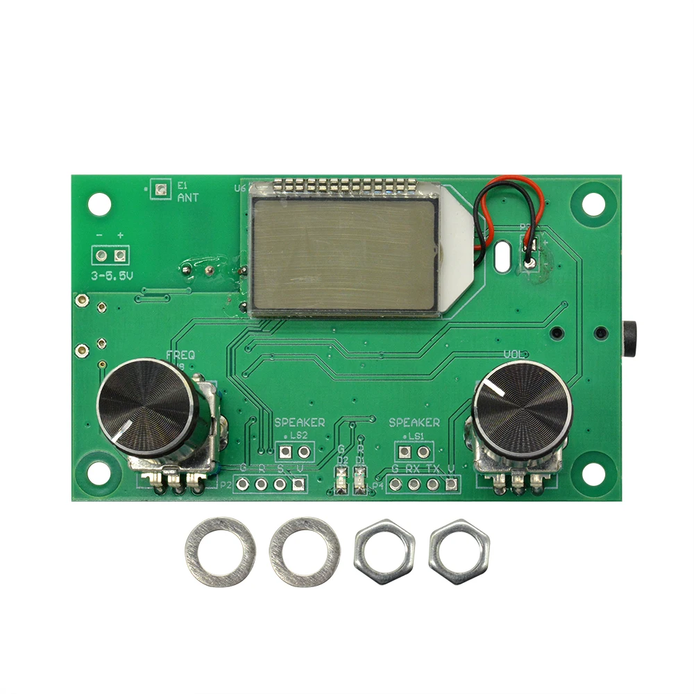 FM Radio Receiver Module 87-108MHz Frequency Modulation Stereo Receiving Board With LCD Digital Display 3-5V DSP PLL