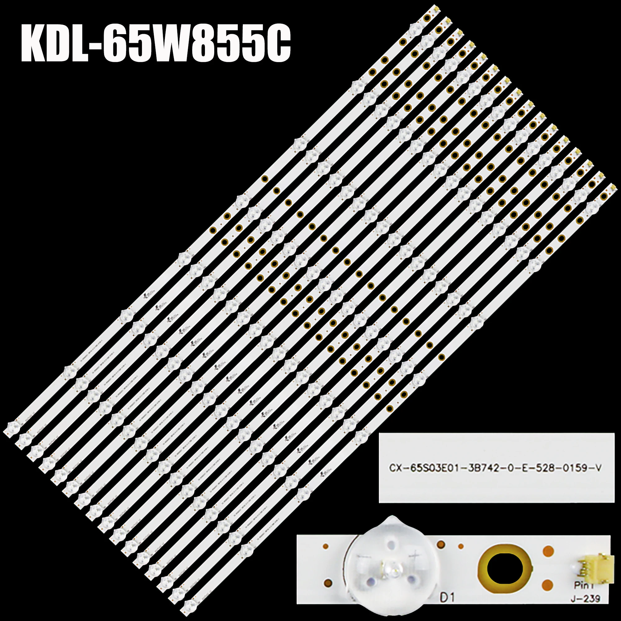 

LED Backlight Strip for Sony KDL-65W858C KDL-65W855C KDL-65W859C 650TV02 V3 T650HVF05.1 T650HVF05 CX-65S03E01-2B762-A-565-3850-V